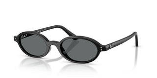 Ray-ban Rb 4472 Unisex Black Oval Sunglasses