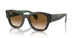 Ray-ban Rb 7681s Unisex Havana Cat Eye Sunglasses