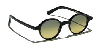L.G.R REUNION men Black Round Sunglasses
