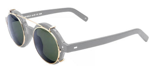 L.g.r Reunion Bold/o Men Gold Round Eyeglasses