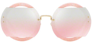 Miu Miu REVEAL EVOLUTION SMU06S women Pink Round Sunglasses