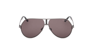 Tom Ford RICKIE-02 FT1281 unisex Ruthenium Pilot Sunglasses