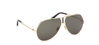 Tom Ford RICKIE-02 FT1281 unisex Gold Pilot Sunglasses