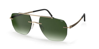Silhouette RINCON RIMLESS 8746 unisex Gold Pilot Sunglasses