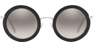 Miu Miu RING SMU 59U women Black Round Sunglasses