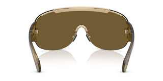 Moncler Rizon Me4012 Unisex Havana Shield Sunglasses