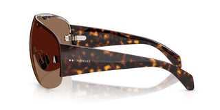 Moncler Rizon Me4012 Unisex Havana Shield Sunglasses