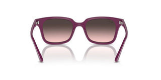 Ray-ban Rj 9071s Junior  Unisex Red Squared Sunglasses