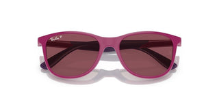 Ray-ban Rj 9077s Junior  Unisex Pink Squared Sunglasses