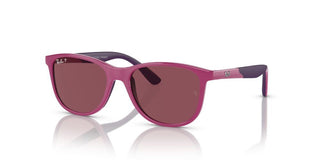 Ray-ban Rj 9077s Junior  Unisex Pink Squared Sunglasses