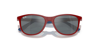 Ray-ban Rj 9077s Junior  Unisex Red Squared Sunglasses