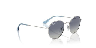 Ray-ban Rj 9565s Junior  Unisex Silver Squared Sunglasses