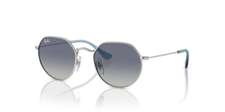 Ray-ban Rj 9565s Junior  Unisex Silver Squared Sunglasses