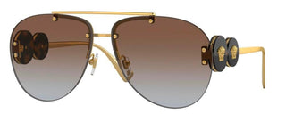 Versace ROCK ICONS VE 2250 women Gold Pilot Sunglasses