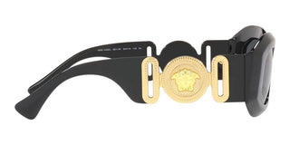 Versace ROCK ICONS VE 4425U men Black Geometric Sunglasses