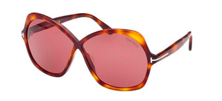 Tom Ford ROSEMIN FT 1013 unisex Havana Butterfly Sunglasses