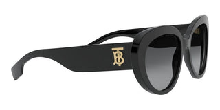 Burberry ROSE BE 4298 women Black Cat Eye Sunglasses