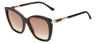 Jimmy Choo ROSE/S women Havana Butterfly Sunglasses