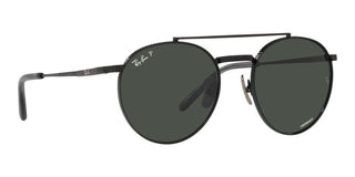Ray-Ban ROUND II TITANIUM RB 8237 unisex Black Round Sunglasses