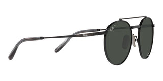 Ray-Ban ROUND II TITANIUM RB 8237 unisex Black Round Sunglasses
