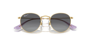 Ray-ban Round Metal Junior Rj 9547s Unisex Gold Round Sunglasses