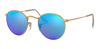 Ray-Ban ROUND METAL RB 3447 unisex Gold Round Sunglasses