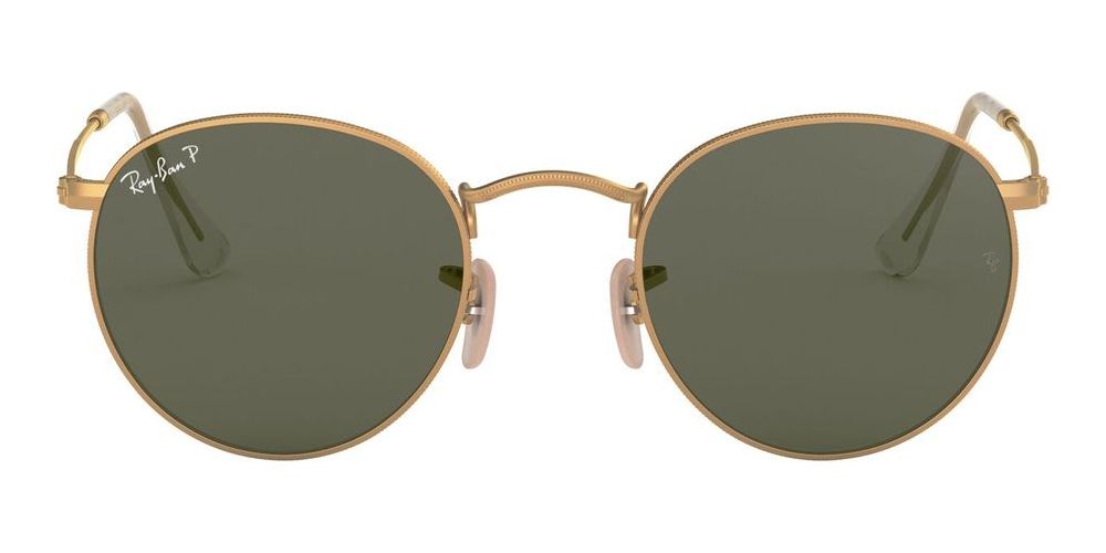 Ray-Ban ROUND METAL RB 3447 unisex Gold Round Sunglasses  display picture 1
