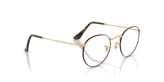 Ray-ban Round Metal Rx 3447v Unisex Gold  Eyeglasses