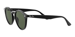 Ray-Ban ROUND RB 2180F ASIAN FIT men Black Round Sunglasses
