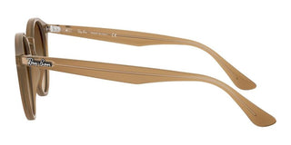 Ray-Ban ROUND RB 2180F ASIAN FIT men Brown Round Sunglasses