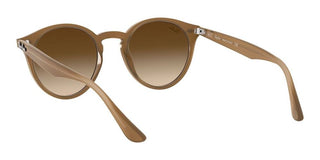 Ray-Ban ROUND RB 2180F ASIAN FIT men Brown Round Sunglasses