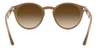 Ray-Ban ROUND RB 2180F ASIAN FIT men Brown Round Sunglasses