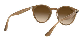 Ray-Ban ROUND RB 2180F ASIAN FIT men Brown Round Sunglasses