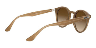 Ray-Ban ROUND RB 2180F ASIAN FIT men Brown Round Sunglasses