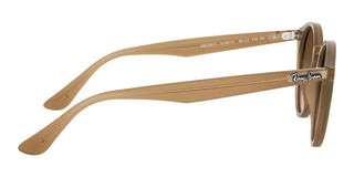 Ray-Ban ROUND RB 2180F ASIAN FIT men Brown Round Sunglasses