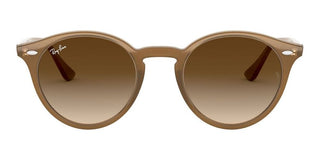 Ray-Ban ROUND RB 2180F ASIAN FIT men Brown Round Sunglasses