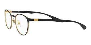 Ray-Ban ROUND RX 6355 unisex Black Geometric Eyeglasses