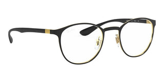 Ray-Ban ROUND RX 6355 unisex Black Geometric Eyeglasses