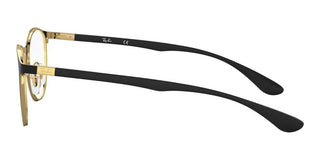 Ray-Ban ROUND RX 6355 unisex Black Geometric Eyeglasses