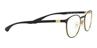 Ray-Ban ROUND RX 6355 unisex Black Geometric Eyeglasses