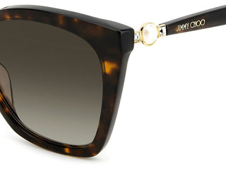 Jimmy Choo RUA/G/S women Havana Butterfly Sunglasses