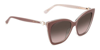 Jimmy Choo RUA/G/S women Brown Butterfly Sunglasses