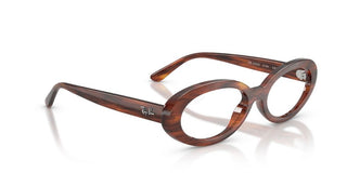 Ray-Ban RX 2223V women Havana Oval Eyeglasses