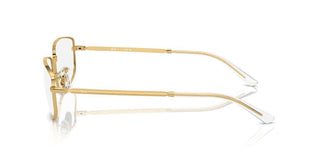 Ray-ban Rx 3732v Unisex Gold Squared Eyeglasses
