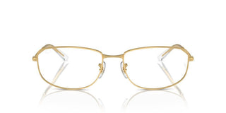 Ray-ban Rx 3732v Unisex Gold Squared Eyeglasses