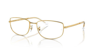 Ray-ban Rx 3732v Unisex Gold Squared Eyeglasses