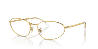 Ray-Ban RX 3734V unisex Gold Geometric Eyeglasses