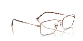 Ray-ban Rx 3746v Unisex Brown Rectangle Eyeglasses