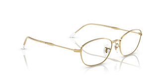 Ray-ban Rx 3749v Women Gold Oval Eyeglasses