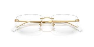 Ray-Ban RX 3768V unisex Gold Rectangle Eyeglasses